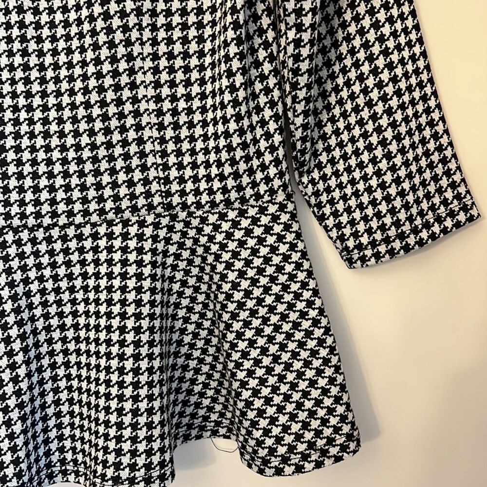 NWT Ricki’s Houndstooth Peplum Top - Picture 7 of 8